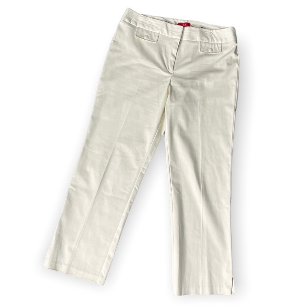 Óscar De La Renta women’s khaki straight leg slacks beige straight leg size 14